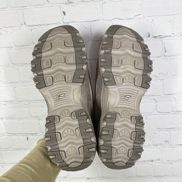 Skechers D-Lites Trail Sneaker Women Size 10 Brown Air Cooled Memory Foam Hike - Picture 4 of 9